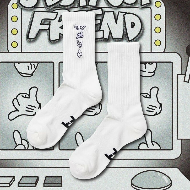 【車庫服飾】BEST FOOT FRIEND Gesture sock 手勢長襪