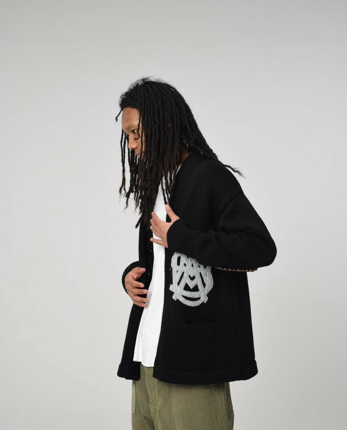 BOW WOW - USMA WEST POINT CARDIGAN / BLACK