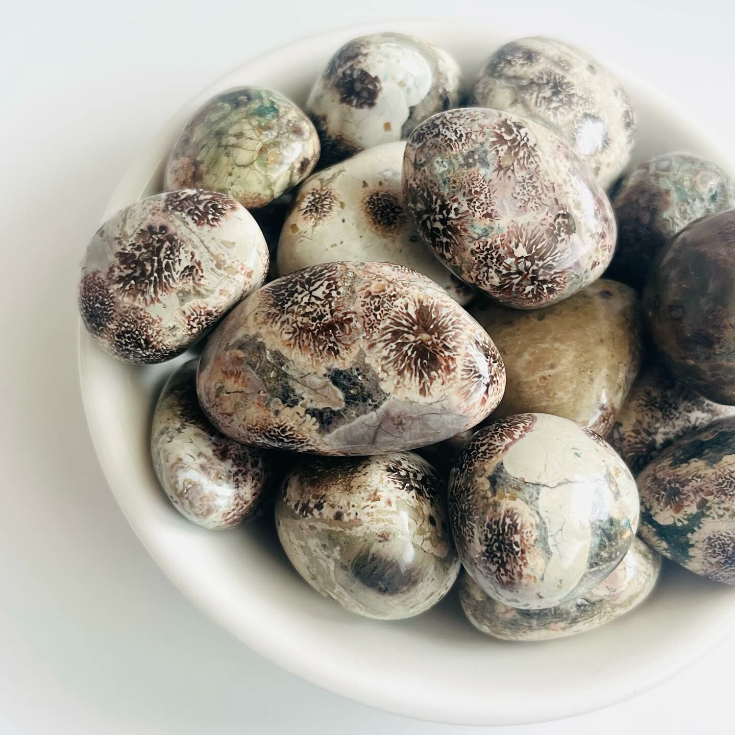 [原石] 梅花玉 水晶滾石