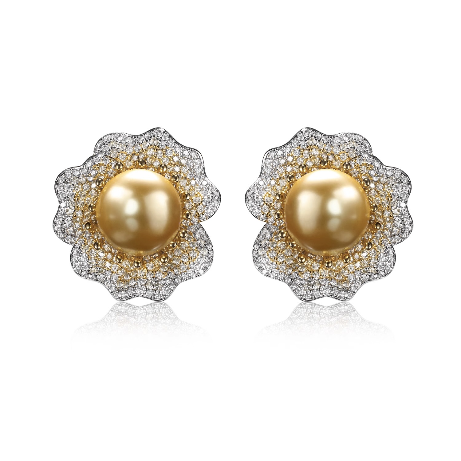 壹號仿金珠耳環925銀耳環