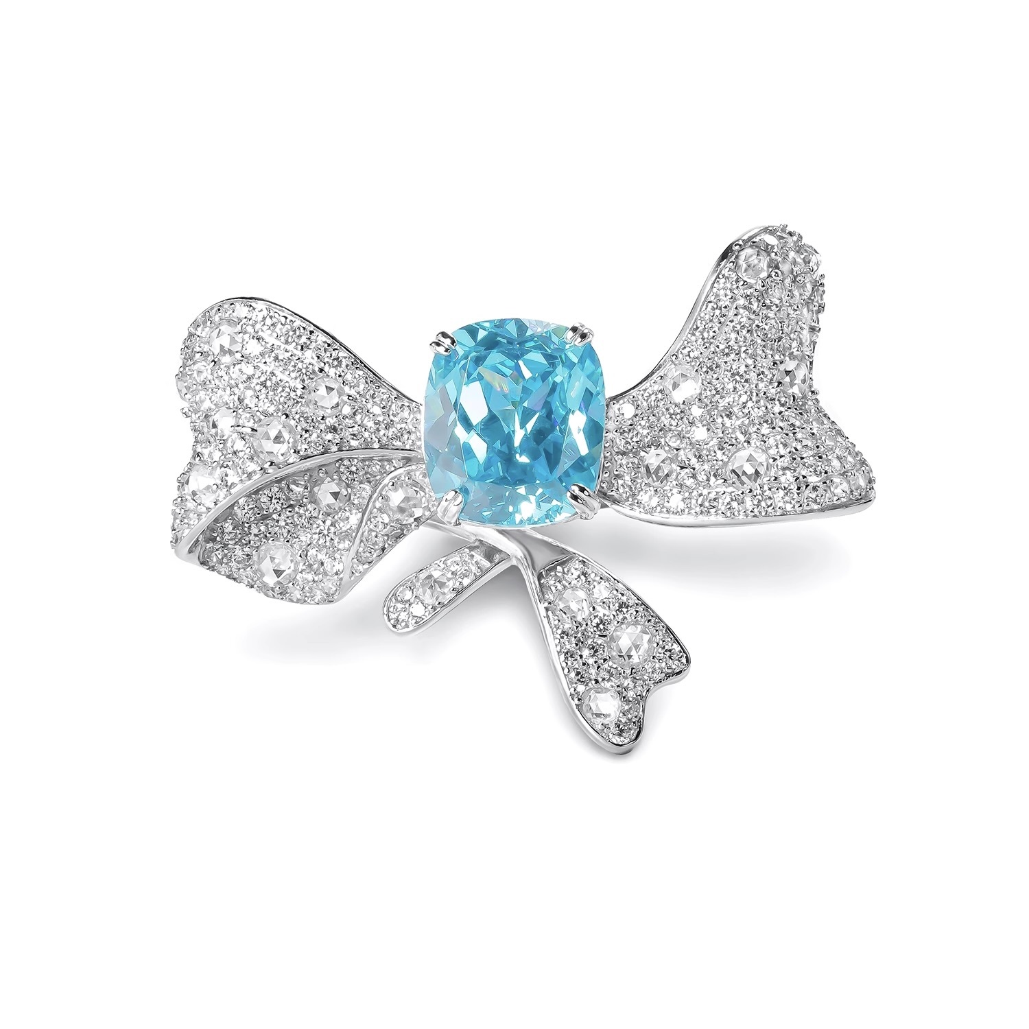 帕拉指環輕奢蝴蝶結戒指925銀戒指