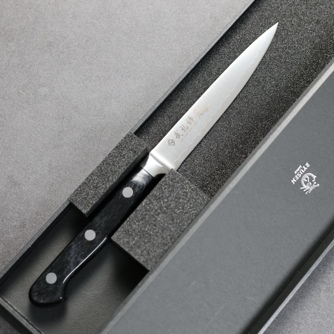 龍泉刃物 武禮禪龍 Fluting 110mm SG2/本鍛造