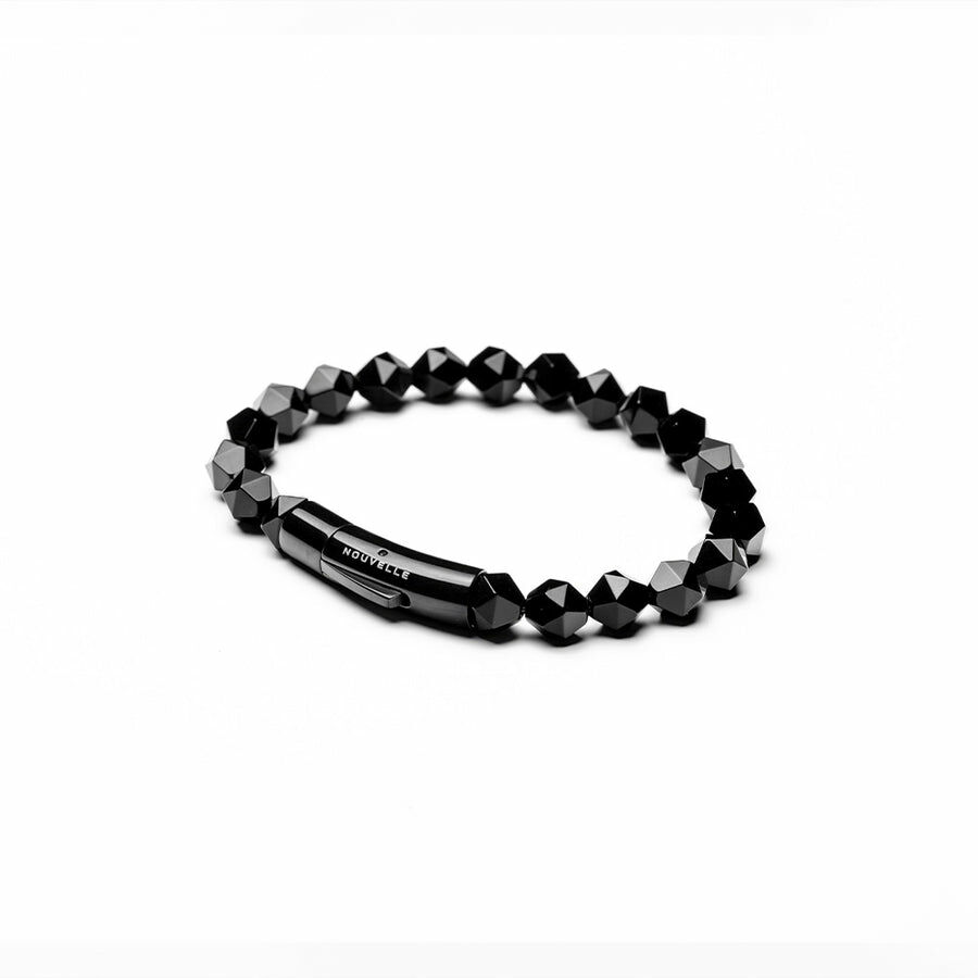 SnapEase 切角黑瑪瑙手鏈