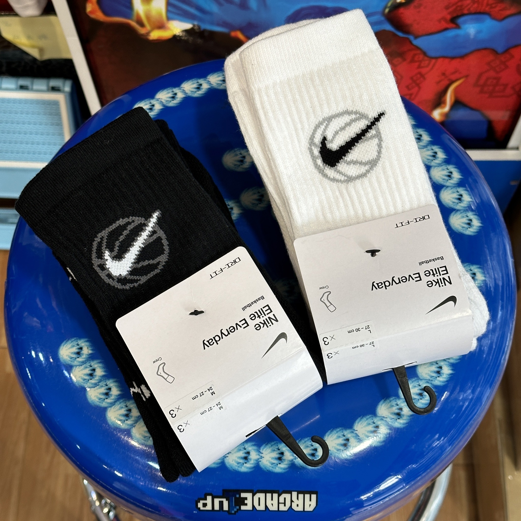 Nike Elite  黑/白 菁英襪 籃球襪 厚長襪 襪子 三雙一組 DA2123-010 DA2123-100