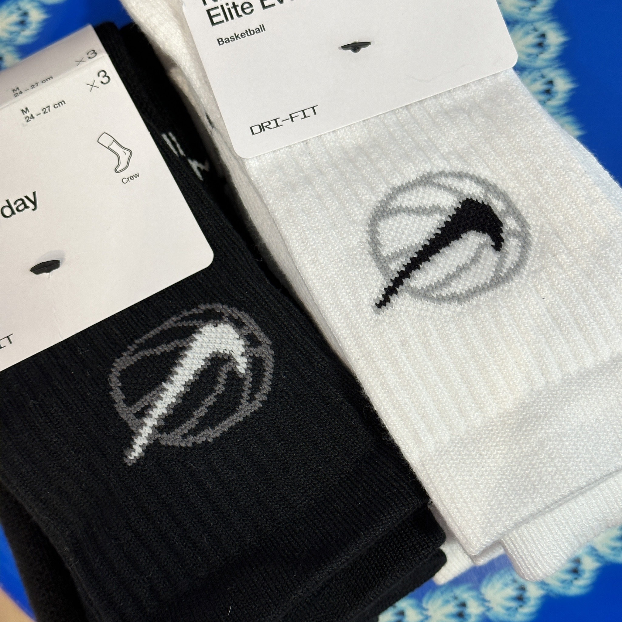 Nike Elite  黑/白 菁英襪 籃球襪 厚長襪 襪子 三雙一組 DA2123-010 DA2123-100