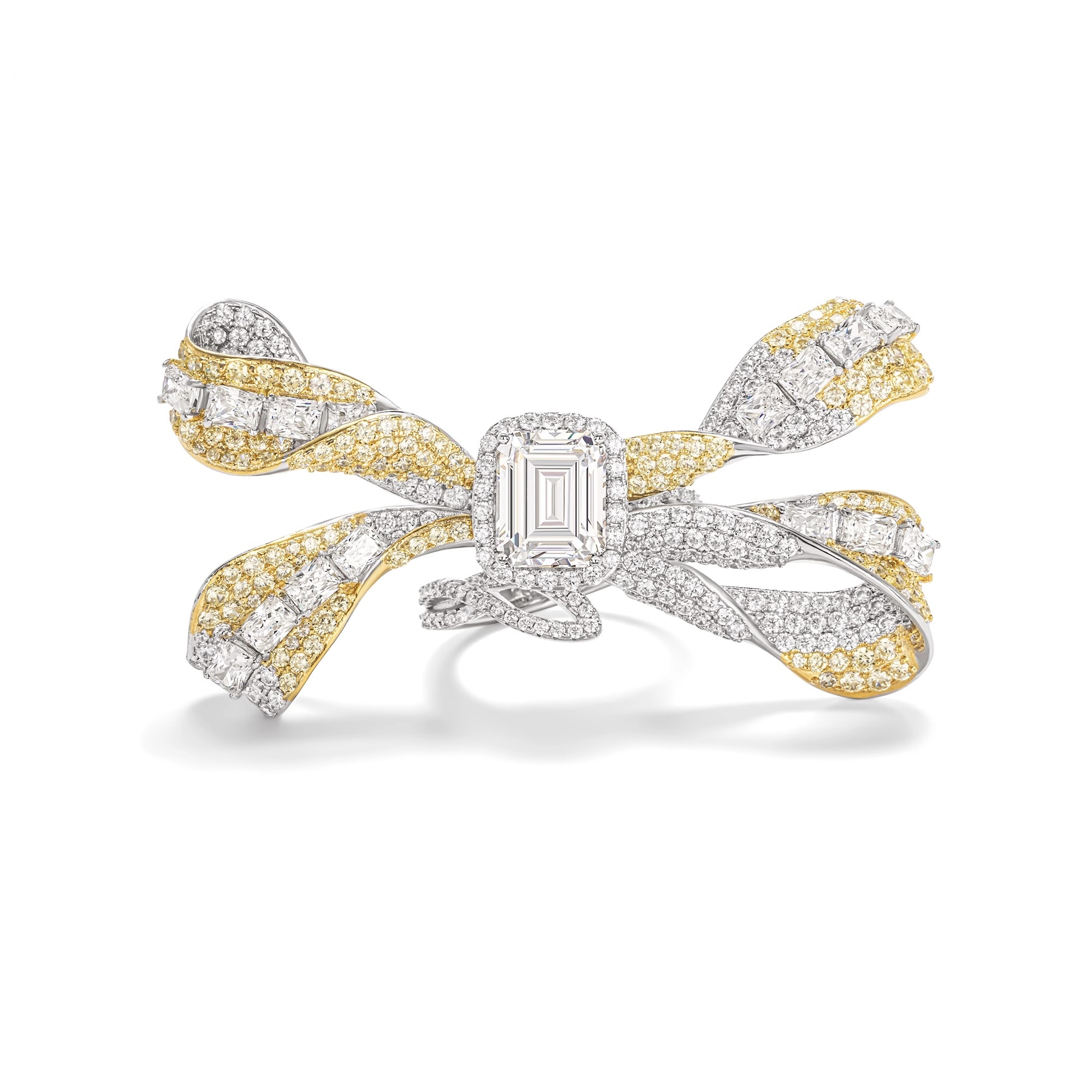 黃蝴蝶戒指 925銀戒指