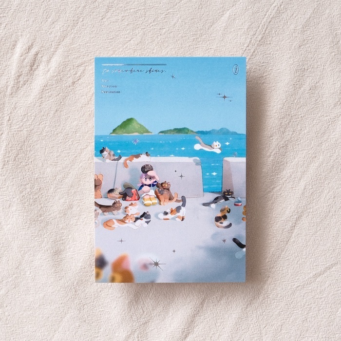 Hoi ホーイ｜燙金明信片｜飛天貓