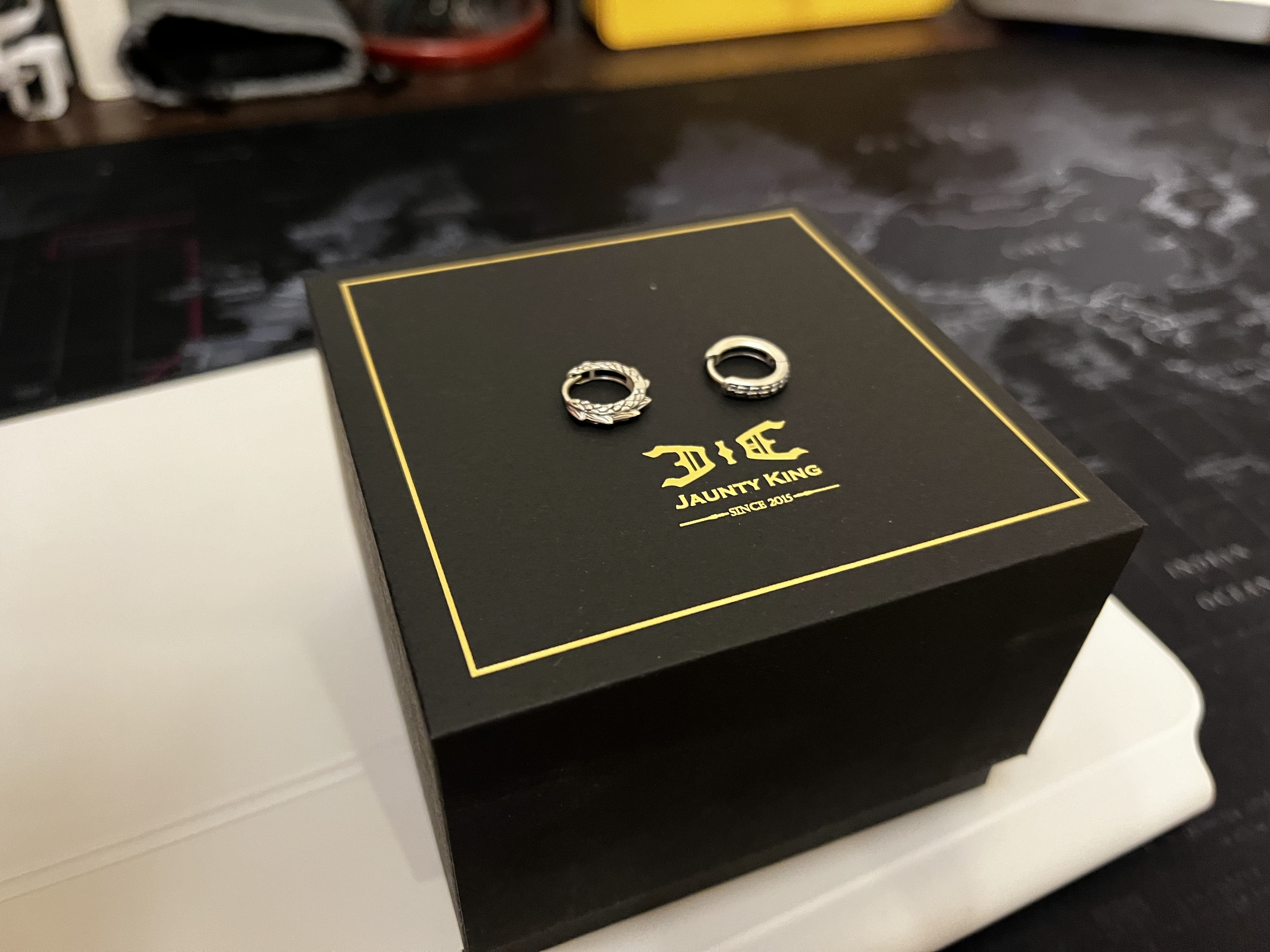 顧客實拍：925純銀 天禦．四神獸 耳環