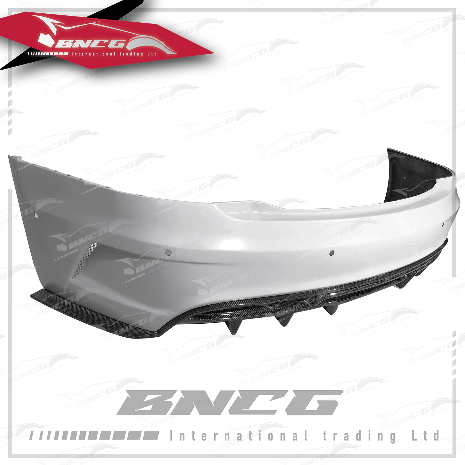 特斯拉 Tesla Model S 改裝 卡夢 碳纖維 外觀件 空力套件 PRIOR DESIGN款 後保桿 後下巴