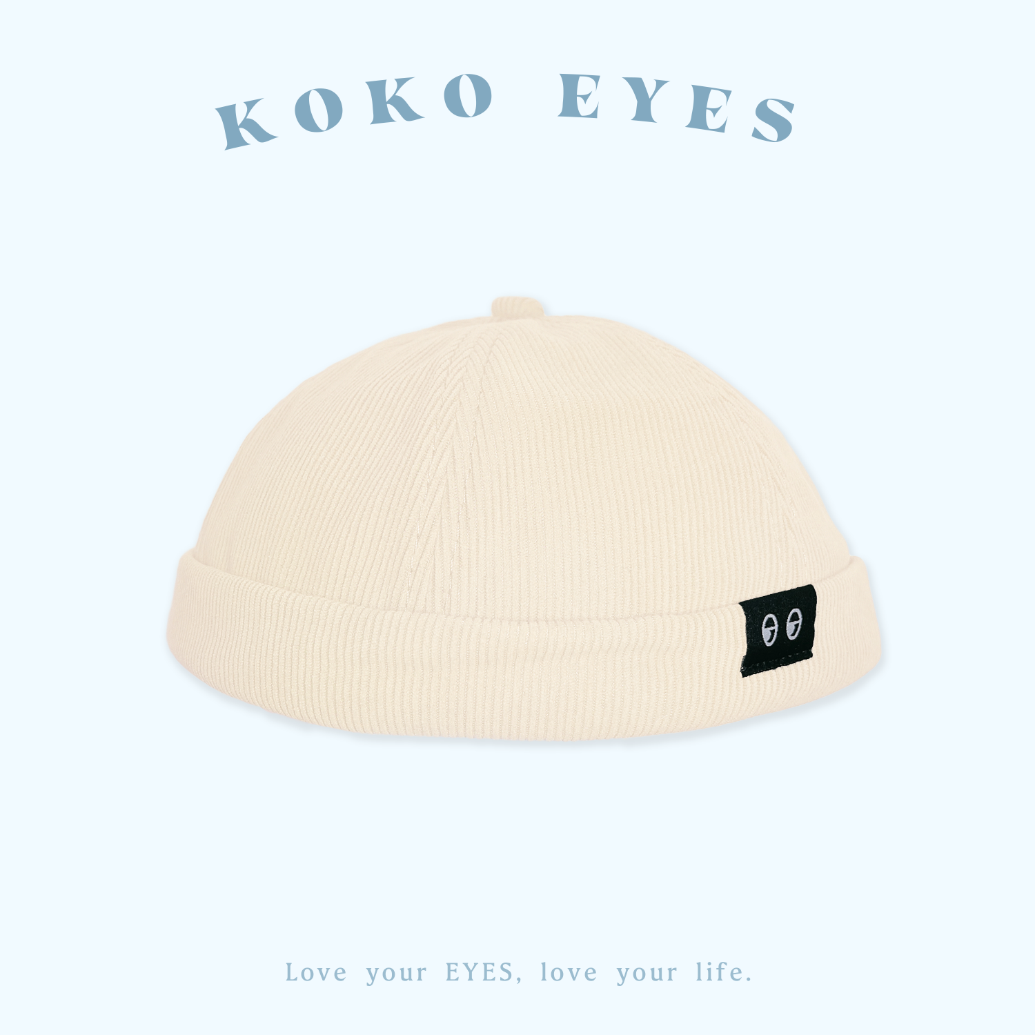 KOKOEYES 燈芯絨水兵帽