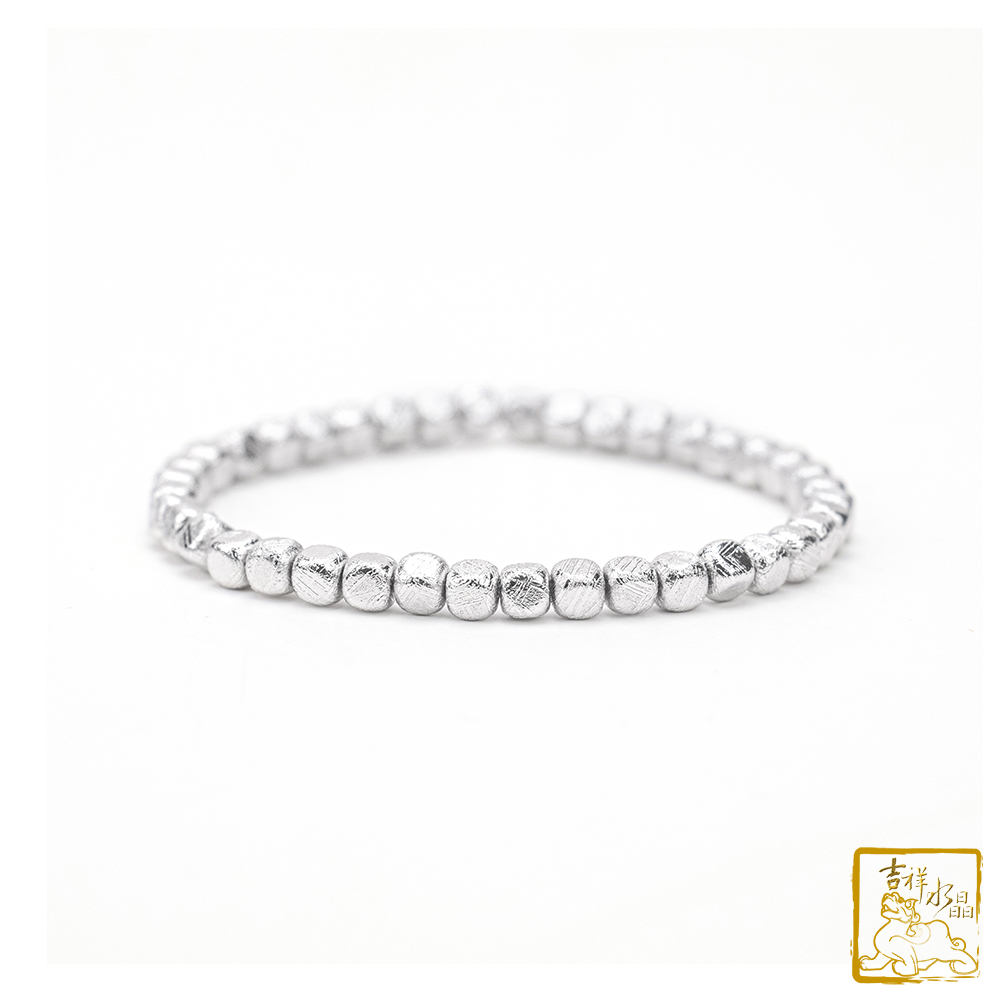 鎳鐵隕石-天鐵方塊手珠 4mm 增強磁場