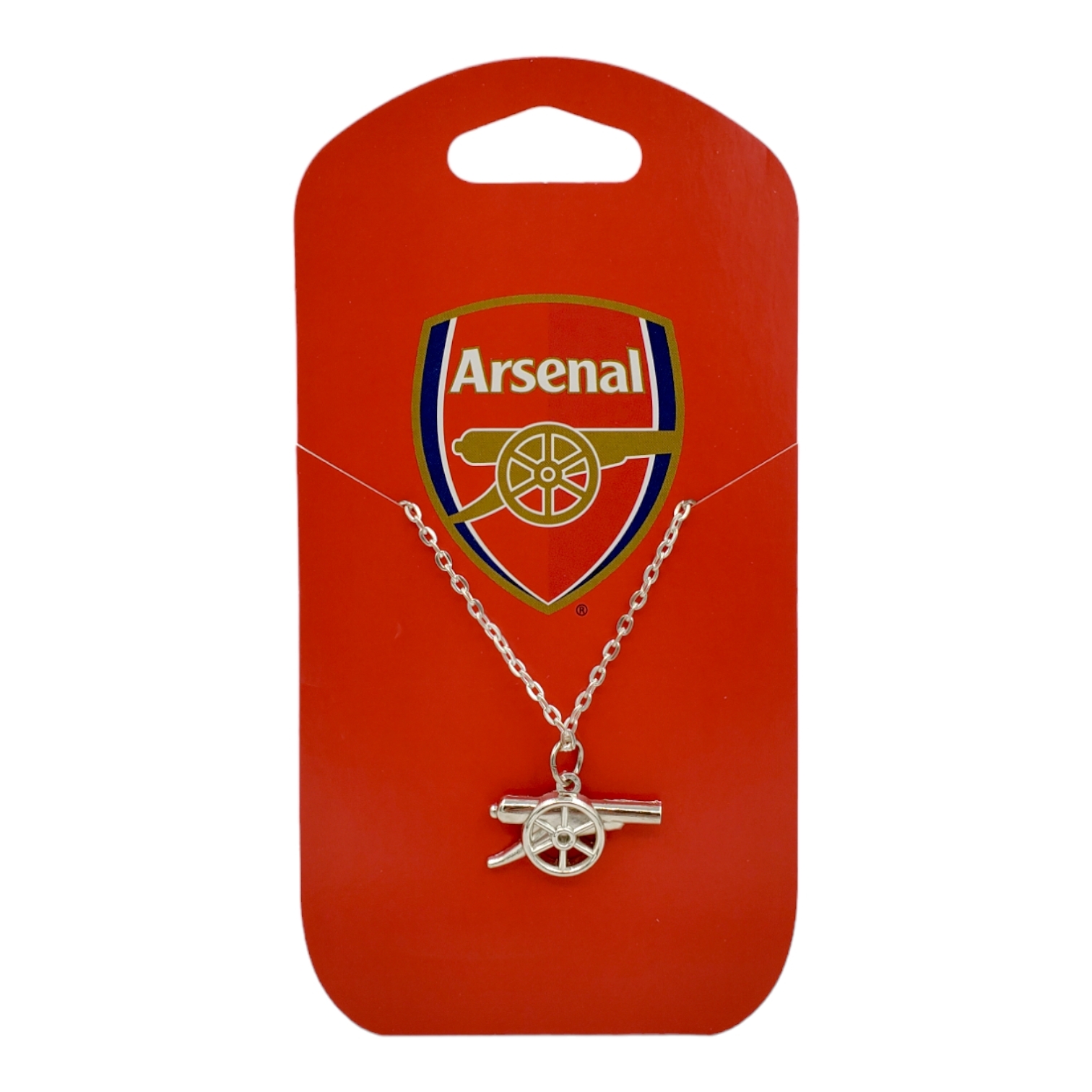 阿仙奴銀色炮形會徽頸鍊