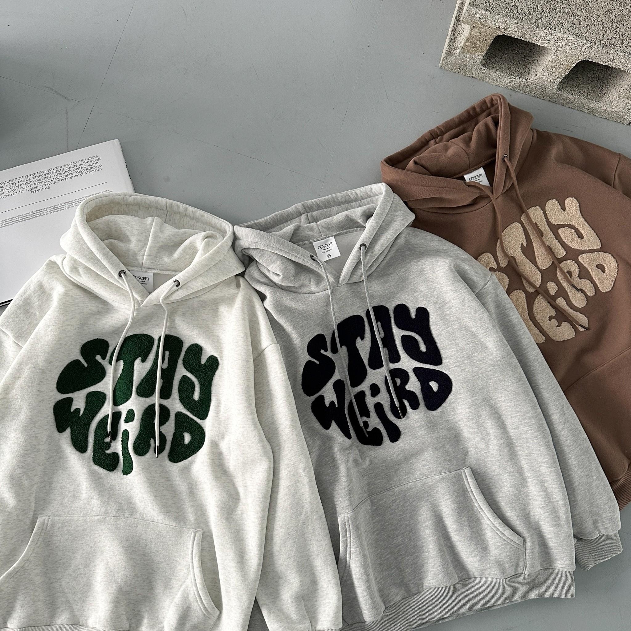 Concept 毛巾繡STAY WEIRD帽Tee 80453