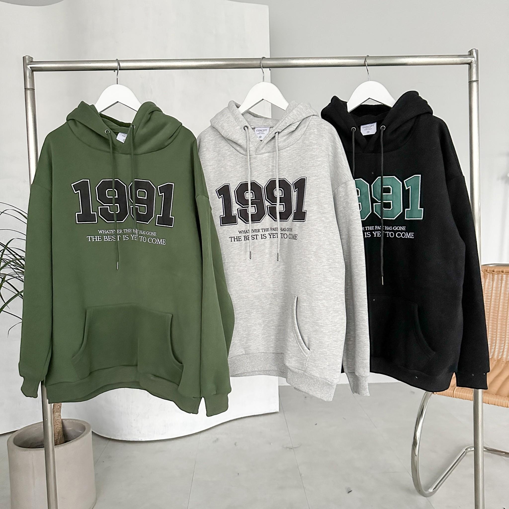 Concept 刺繡1991貼布帽Tee 80456