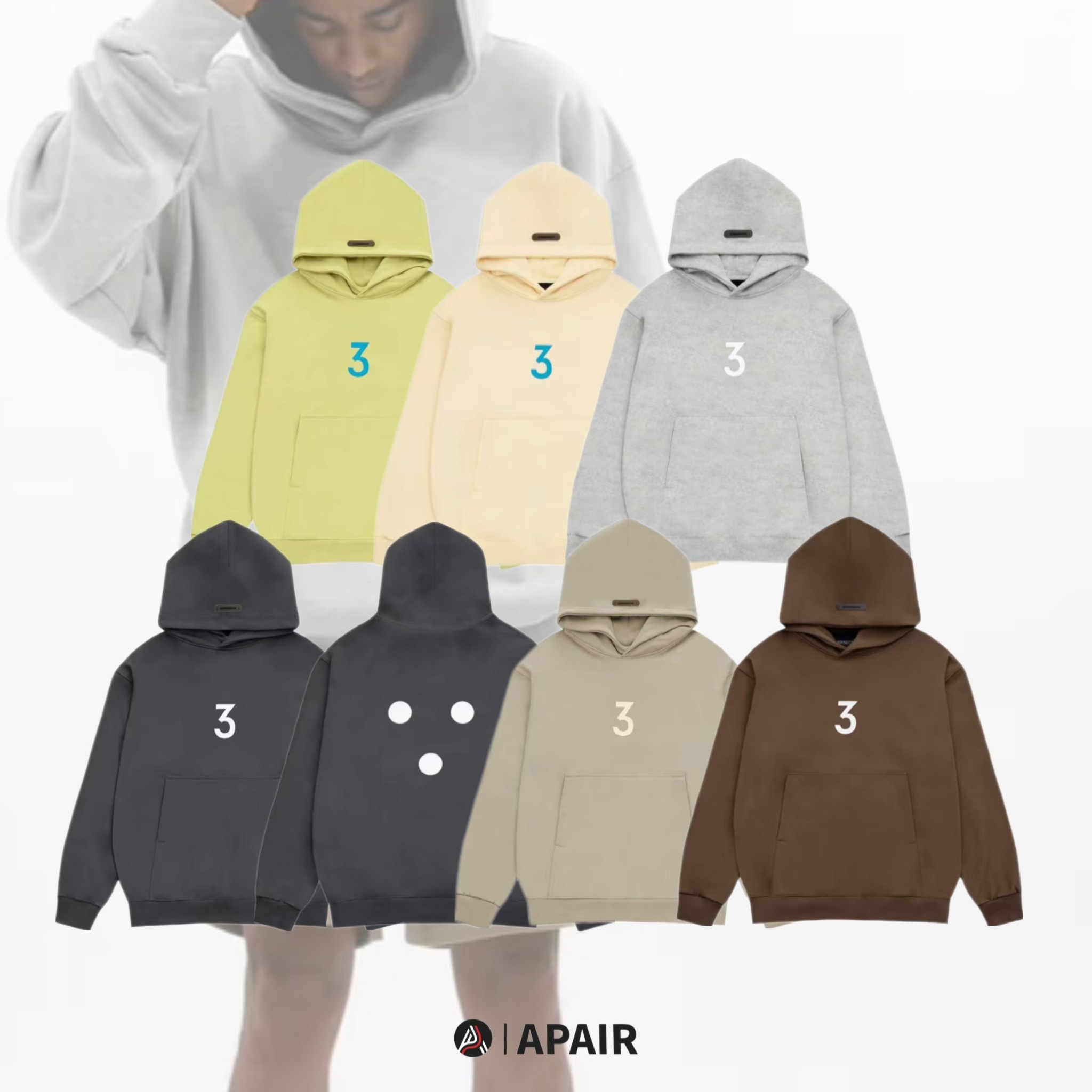 【APAIR】最後現貨優惠 Innersect C/O Jerry Lorenzo 數字3 三生萬物 帽t 六色 Essentials平替款