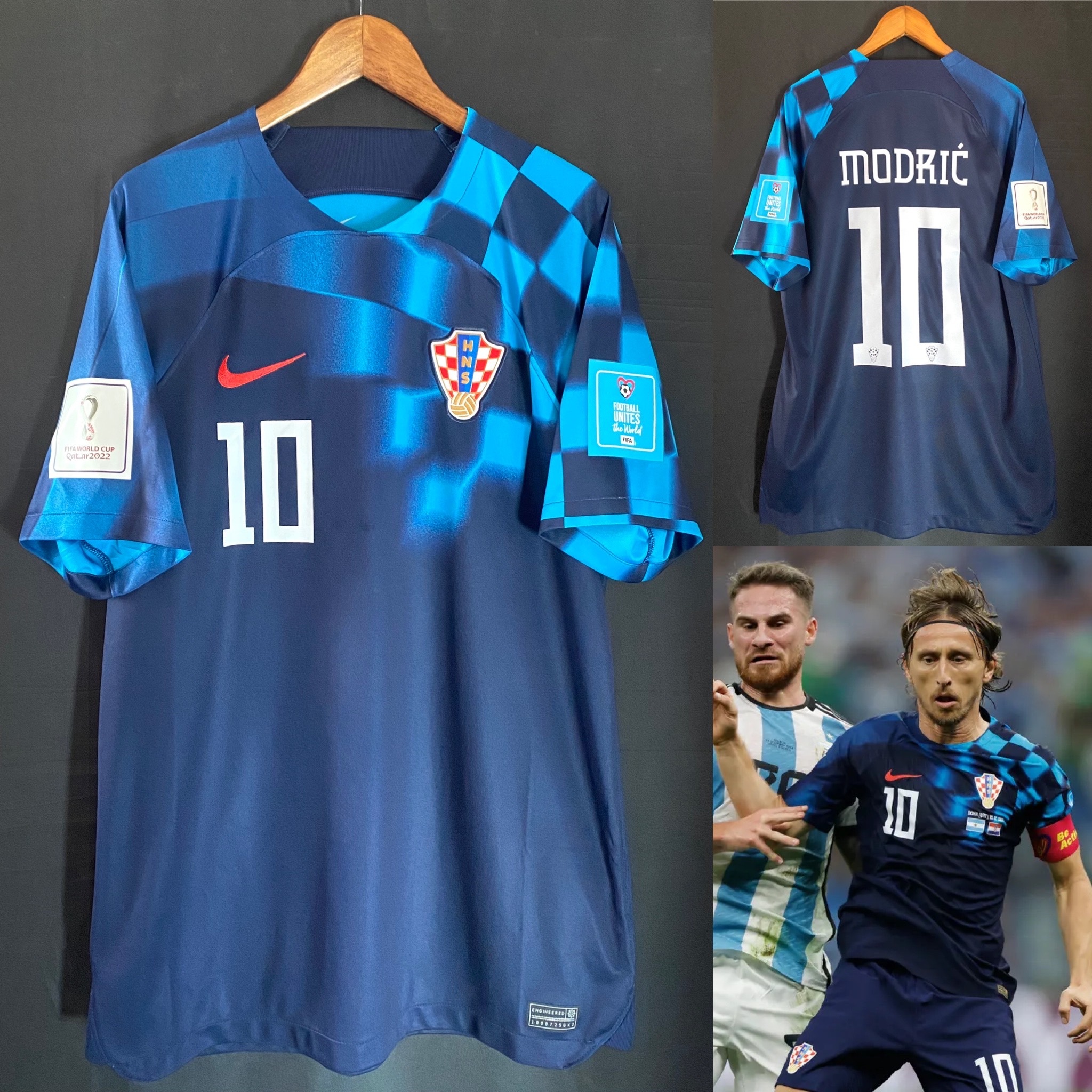 Croatia 2022 Nike Away shirt #10 MODRIC