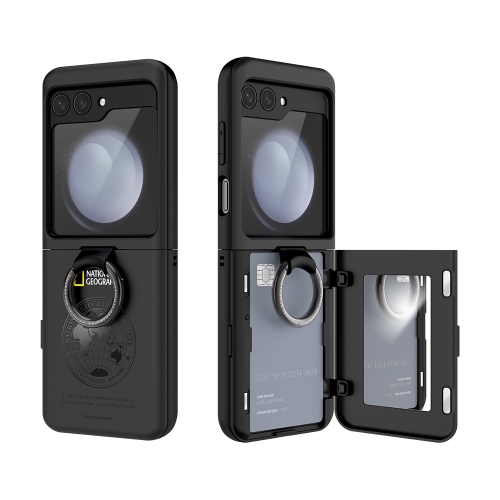 National Geographic - Magnetic Card Door Bumper  - Samsung Flip 6 Case 指環插卡貼身手機硬殼