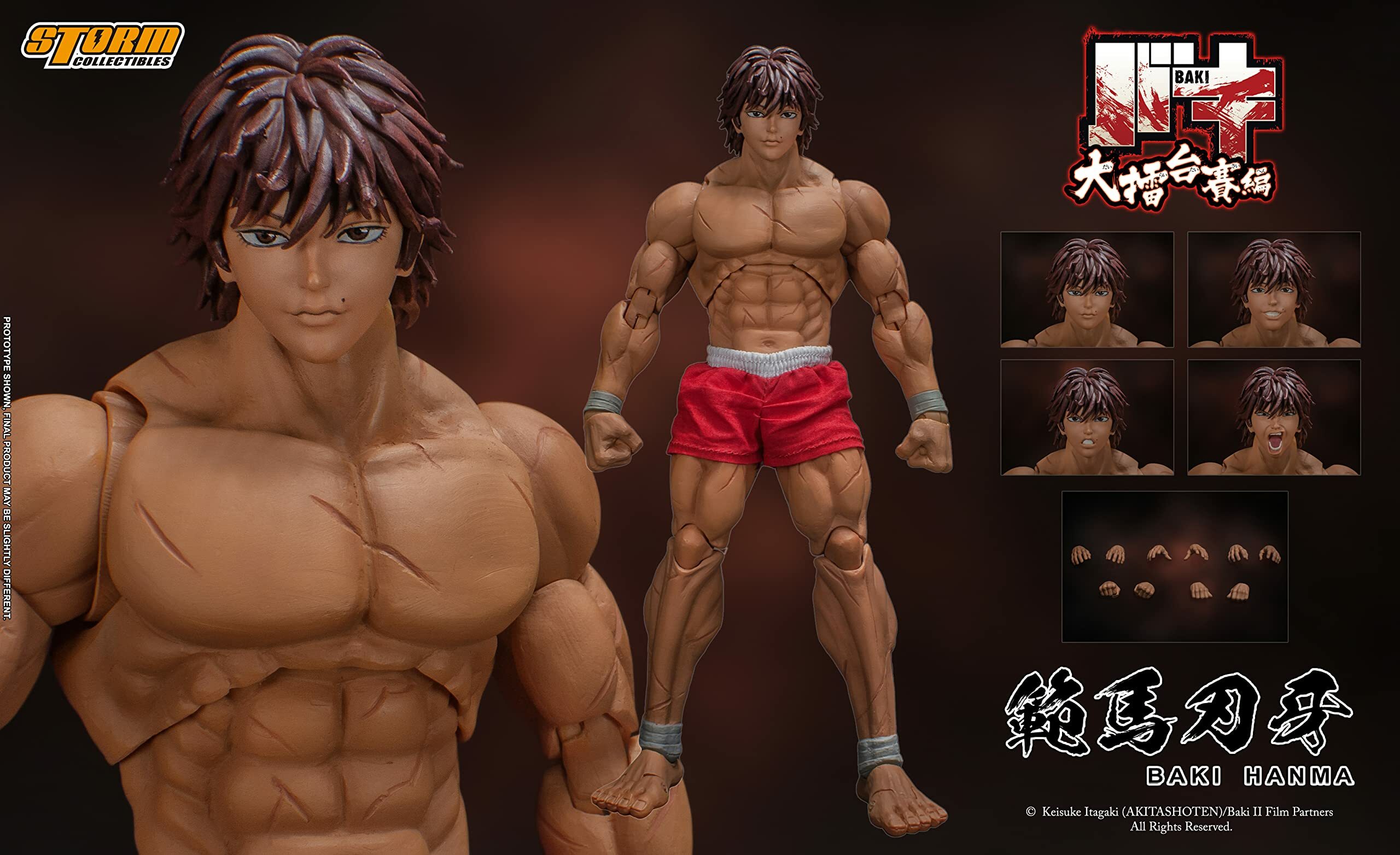 (In Stock) Storm Collectibles BAKI HANMA collectible action figure