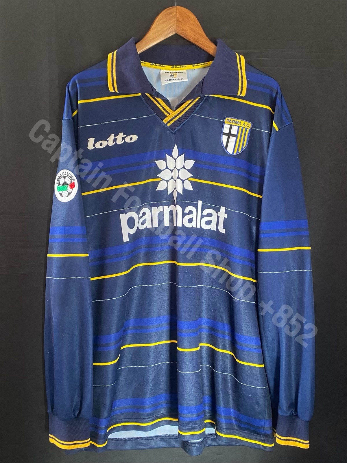 (Match Issue) Parma 1998-1999 Lotto Goalkeeper Match Worn Issue Shirt #1 BUFFON