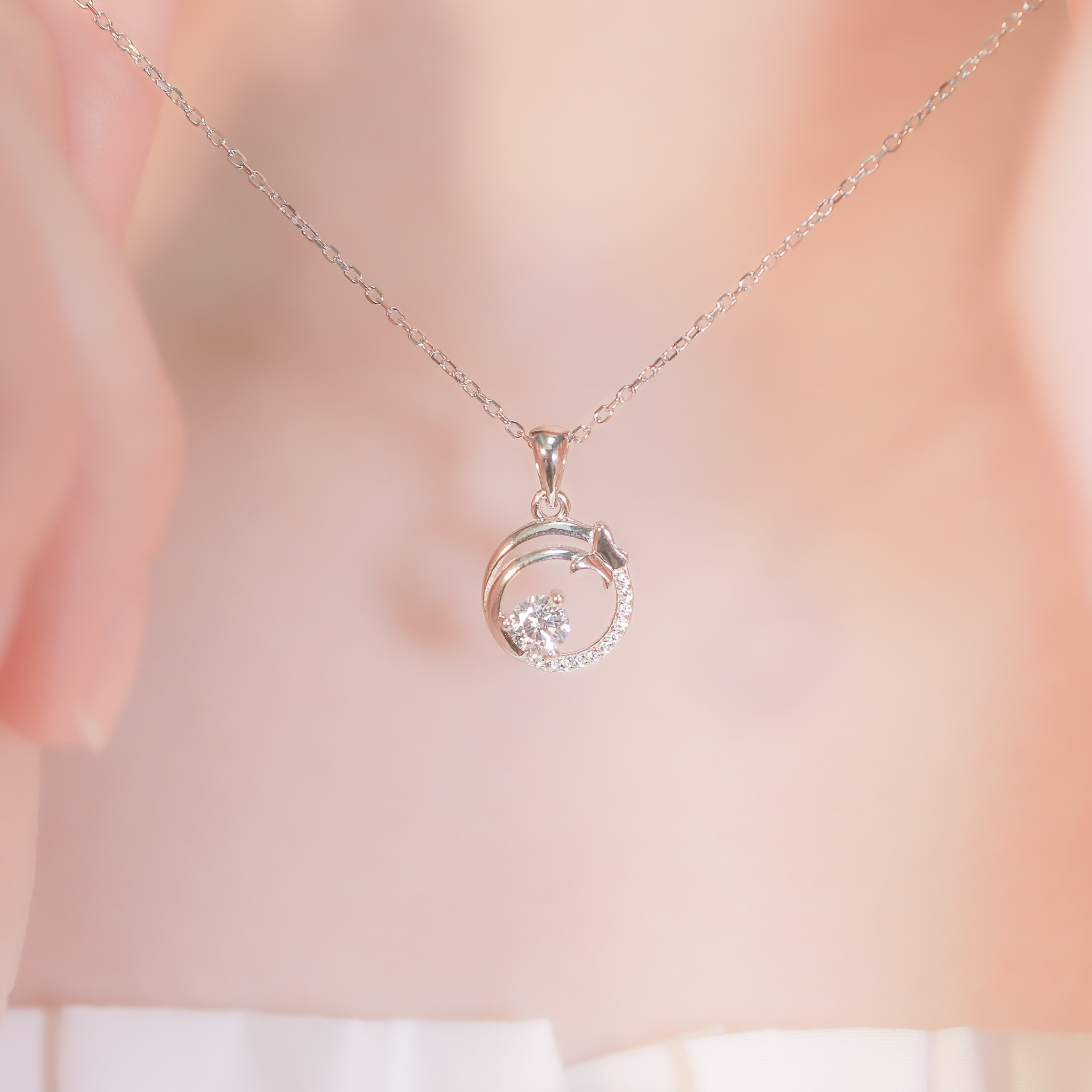 | 925 Silver・White Gold・Rose Gold | Wonderful Butterfly Necklace（Silver / Rose Gold） | NE0980 |