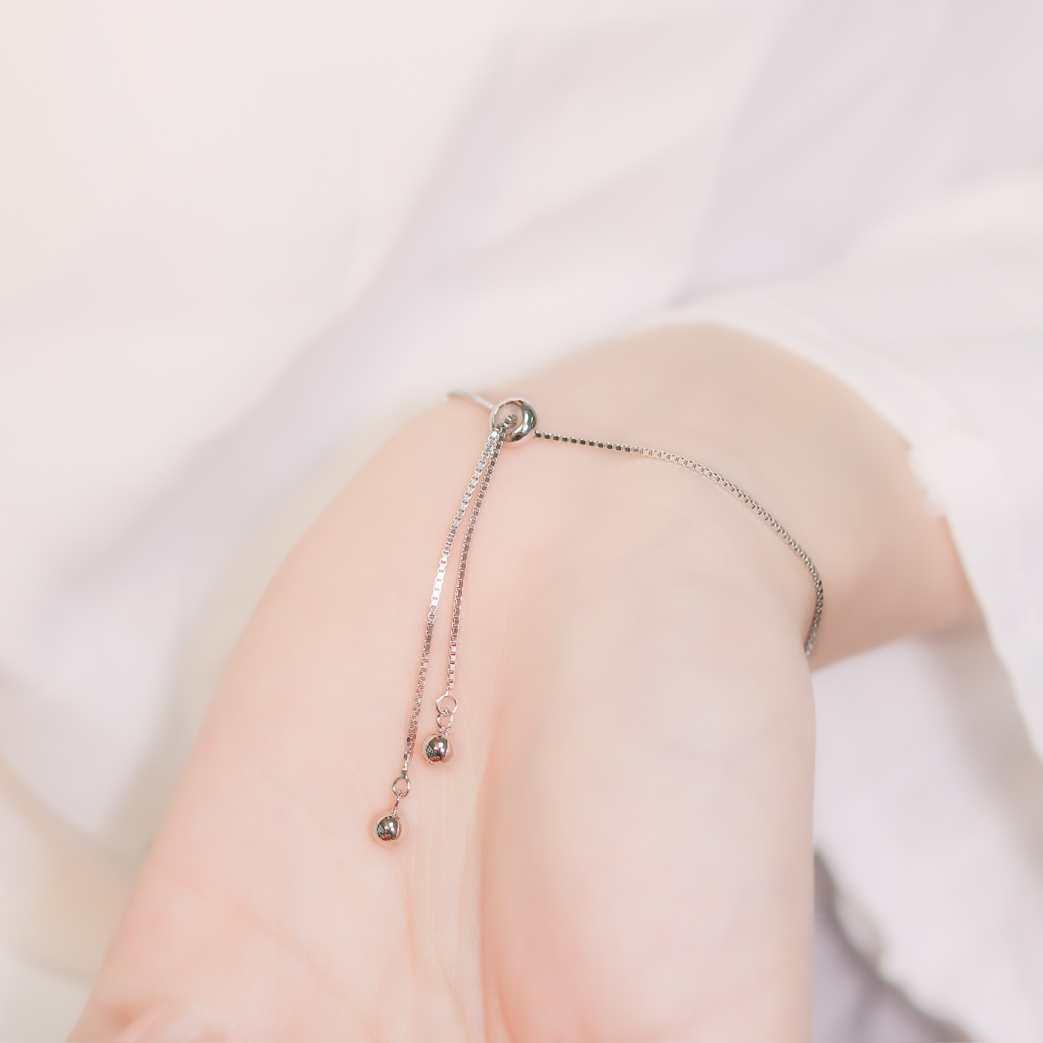 | 925純銀・ 白金 | 幸運小祝願手鏈 | BR0967 |