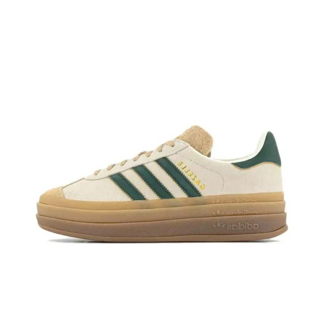 ADIDAS ORIGINALS GAZELLE BOLD 復古厚底德訓鞋 抹茶綠