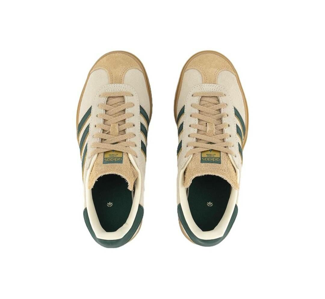 ADIDAS ORIGINALS GAZELLE BOLD 復古厚底德訓鞋 抹茶綠