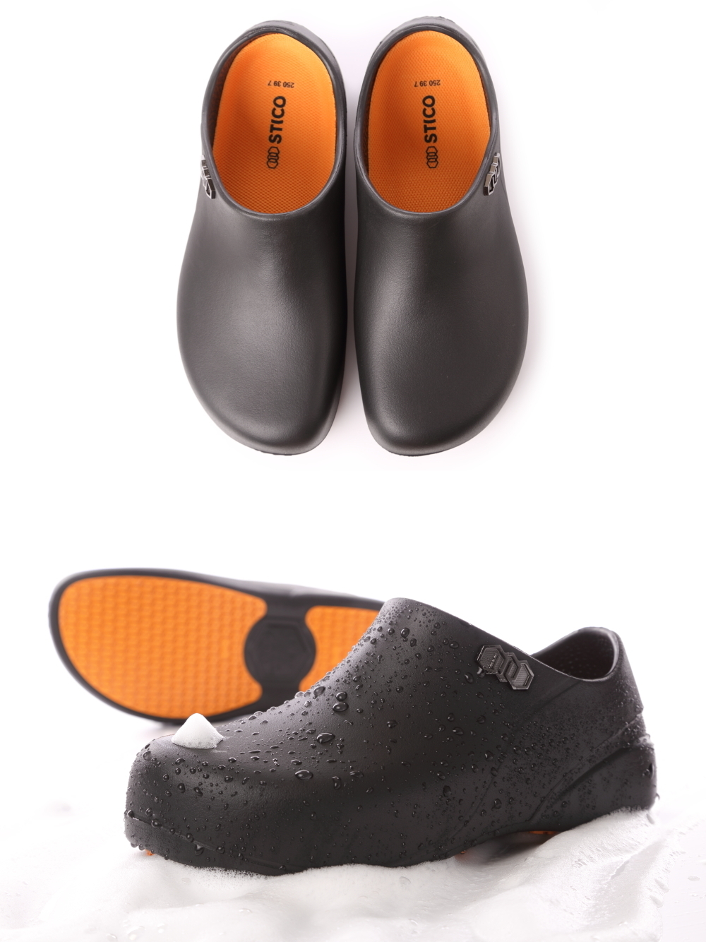 韓國 STICO 科技防滑 工作鞋  廚師鞋 橘墊 NEC-06