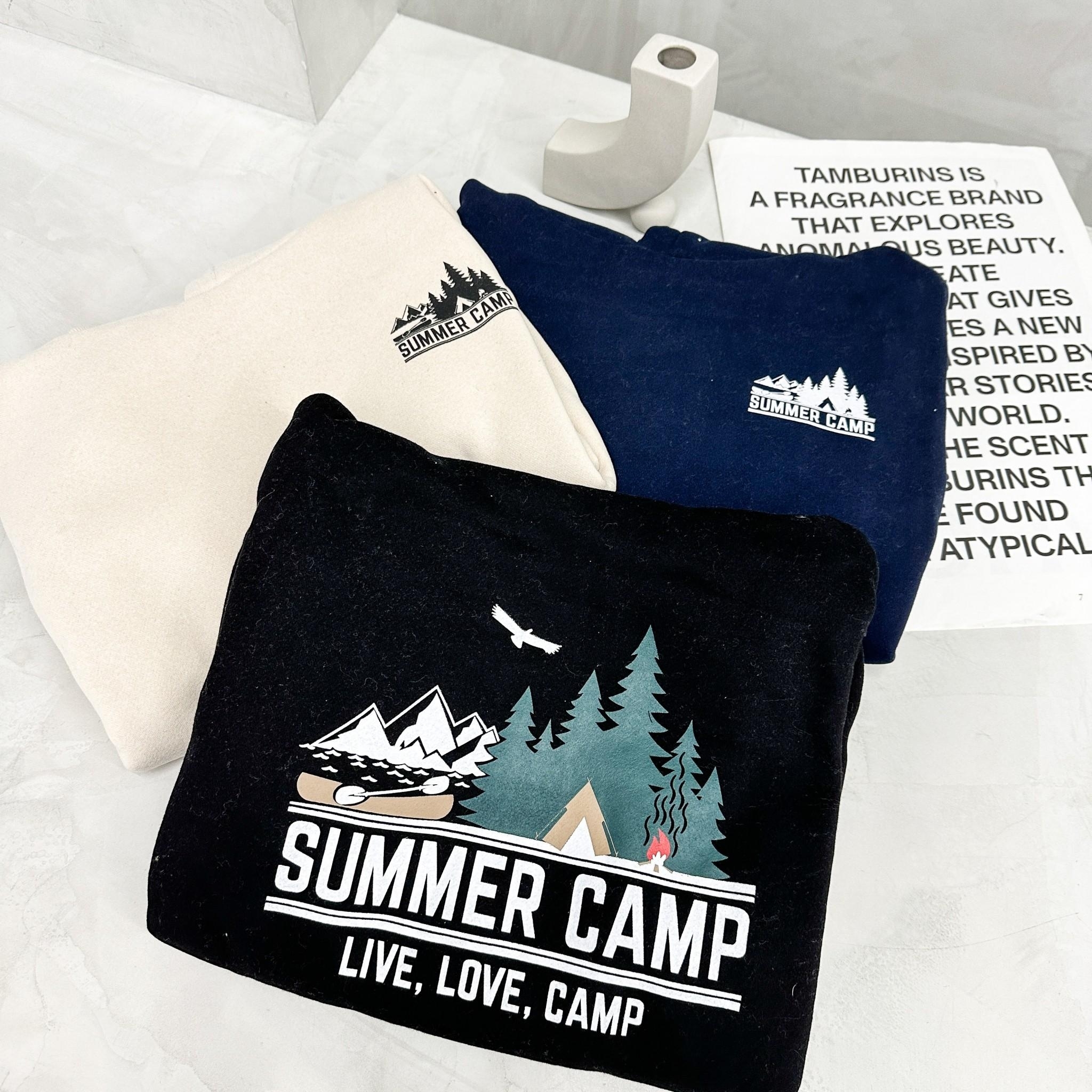 Concept 夏日露營風景插畫帽Tee 80479