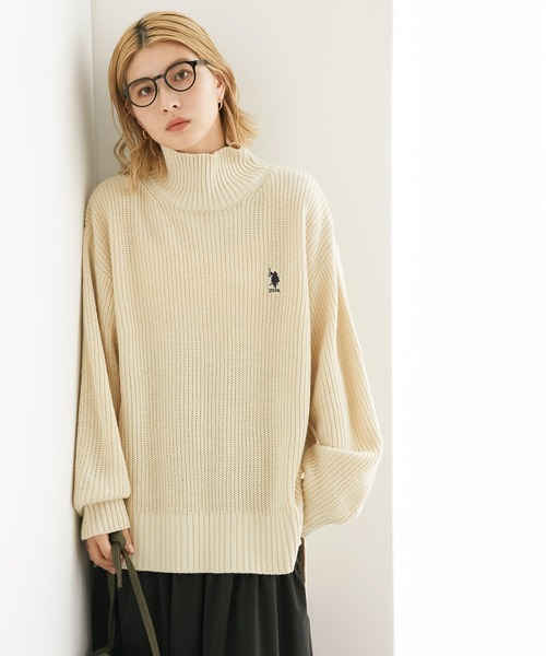 🇯🇵 U.S. POLO ASSN. 針織 毛衣 長袖 長版 刺繡 寬鬆 / 現貨✨
