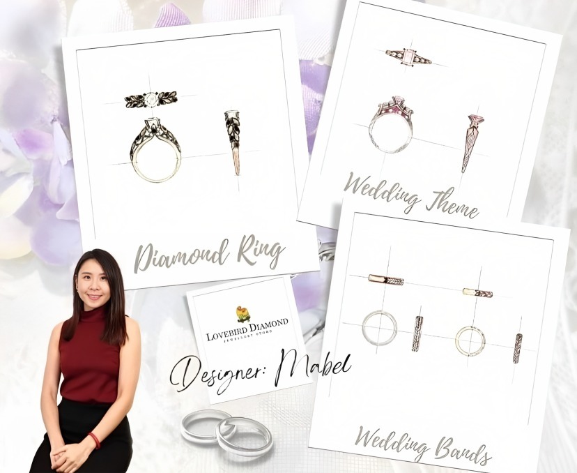 18K白金天然鑽石粉紅寶戒指