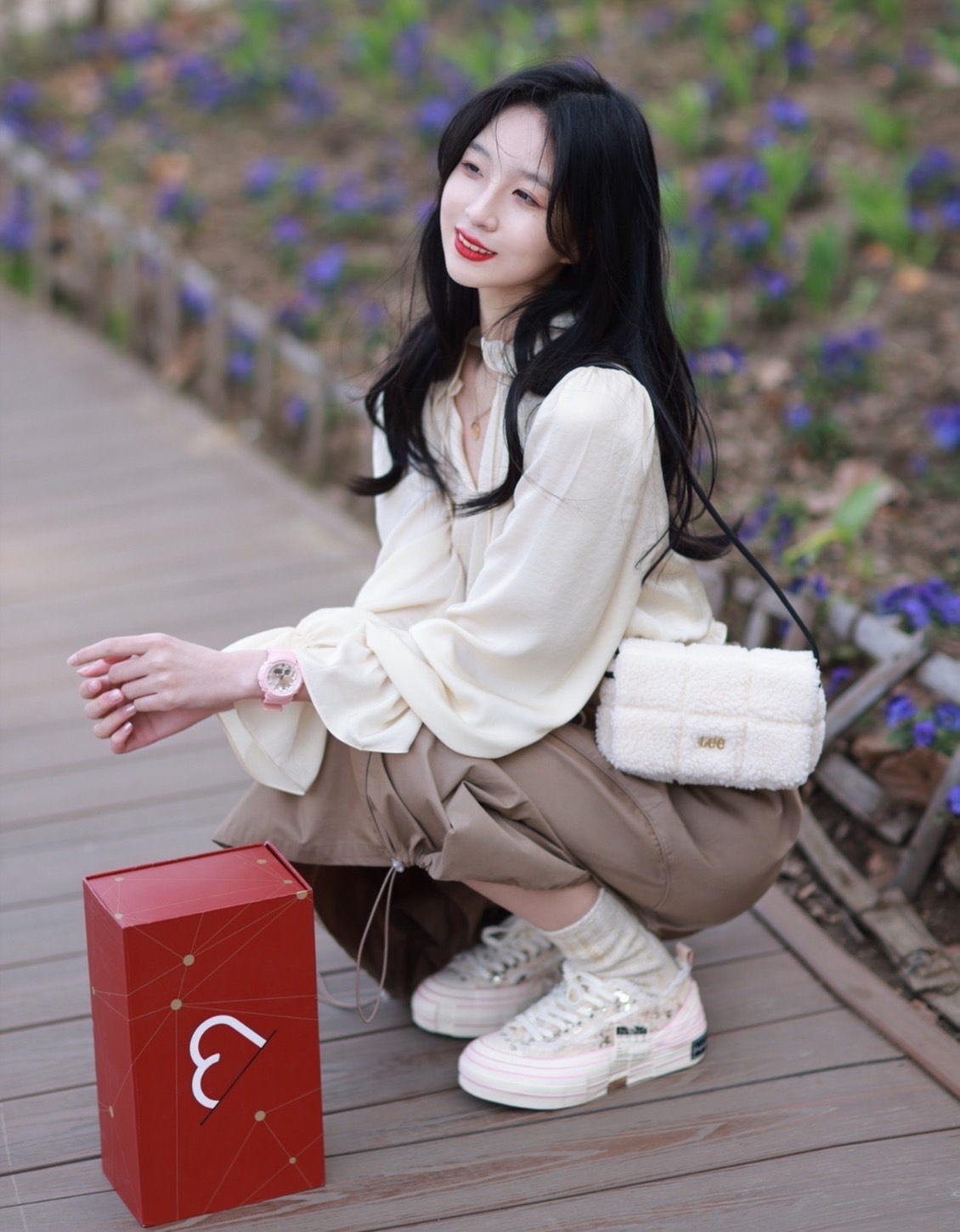 #現貨 LEE 方糖絨毛包 手提包 肩背包 側背包