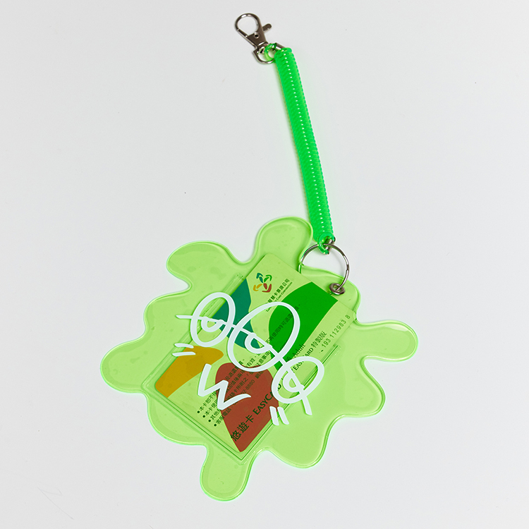 水滴造型透明卡套｜綠