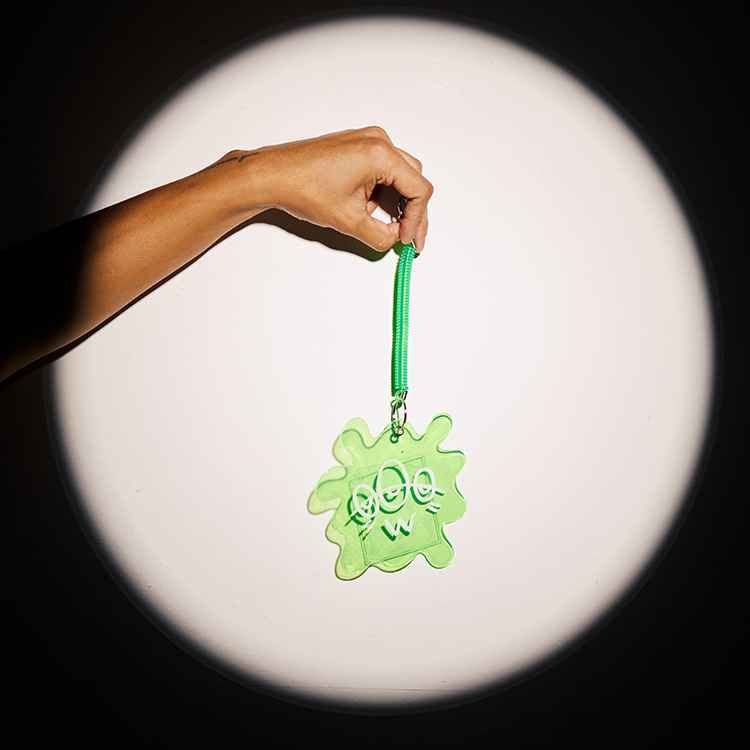 水滴造型透明卡套｜綠