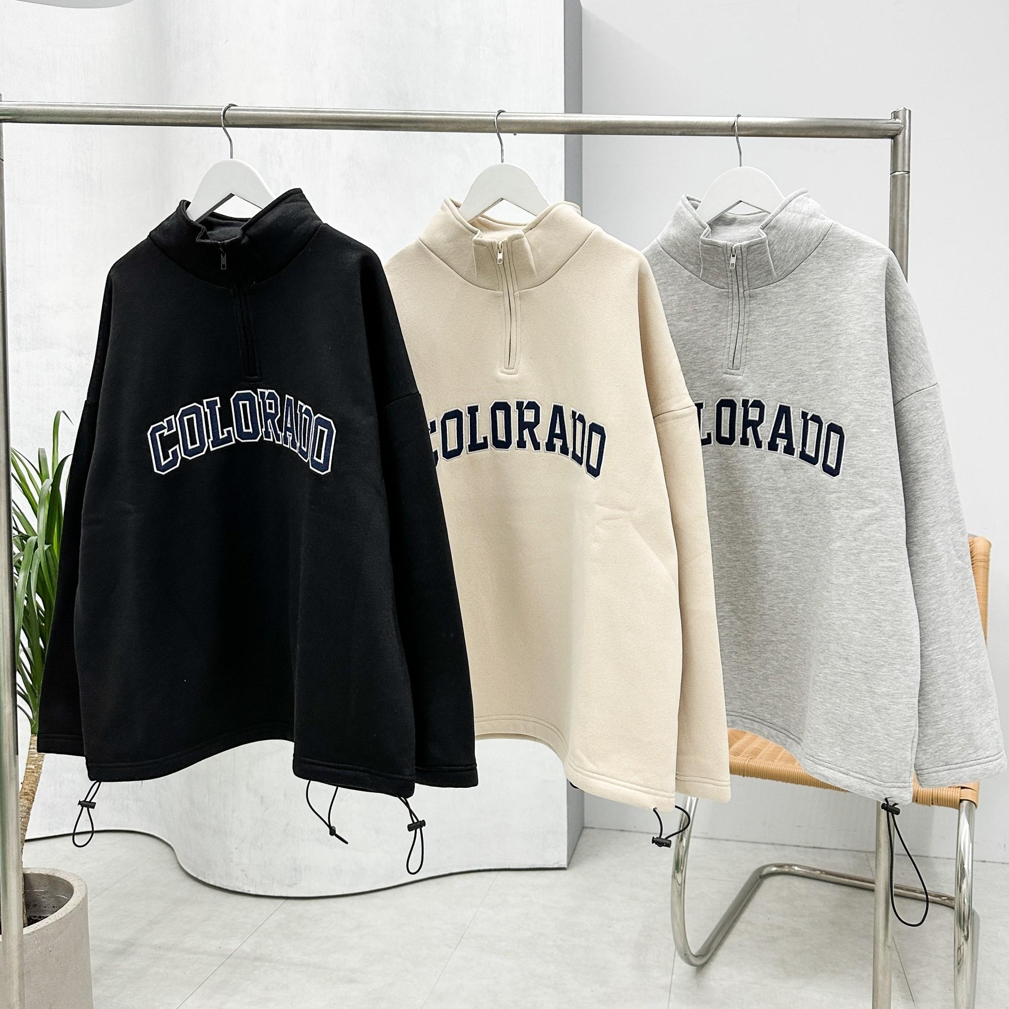 Concept 刺繡Colorado立領大學Tee 80480