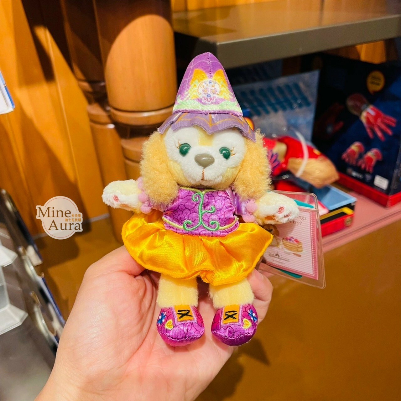 (現貨) 2023 萬聖節限定 達菲 Duffy 和朋友們 可琦安 餅乾 CookieAnn 絨毛 鑰匙圈 吊飾 -香港迪士尼樂園