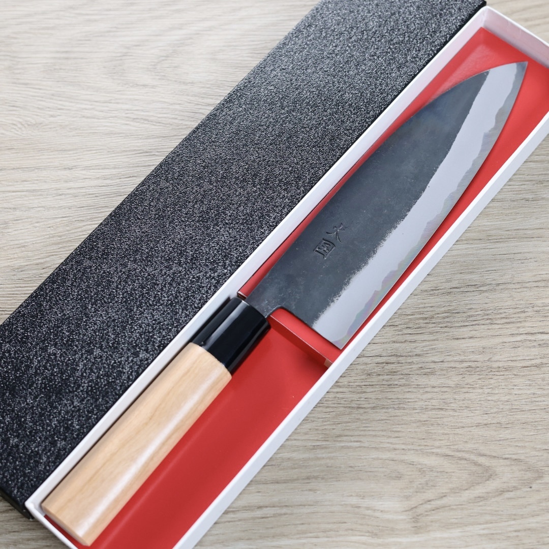 境志泰 火國 三德 180mm 白紙鋼 黑打