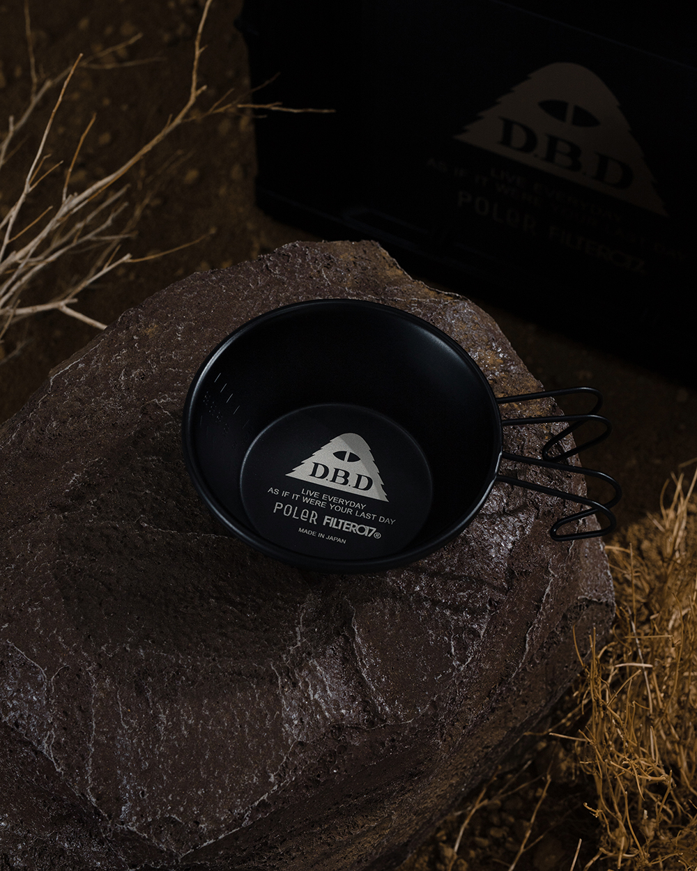 【現貨】Filter017® X POLeR® D.B.D Logo Sierra Cup 食用級硅膠黑化日製不鏽鋼提耳碗