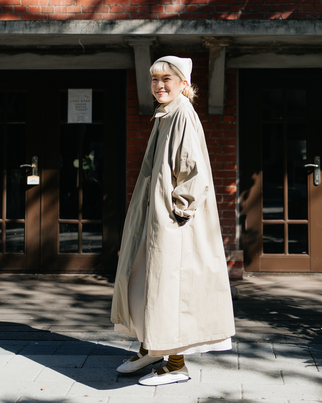 棉質開胸長版外襯外套