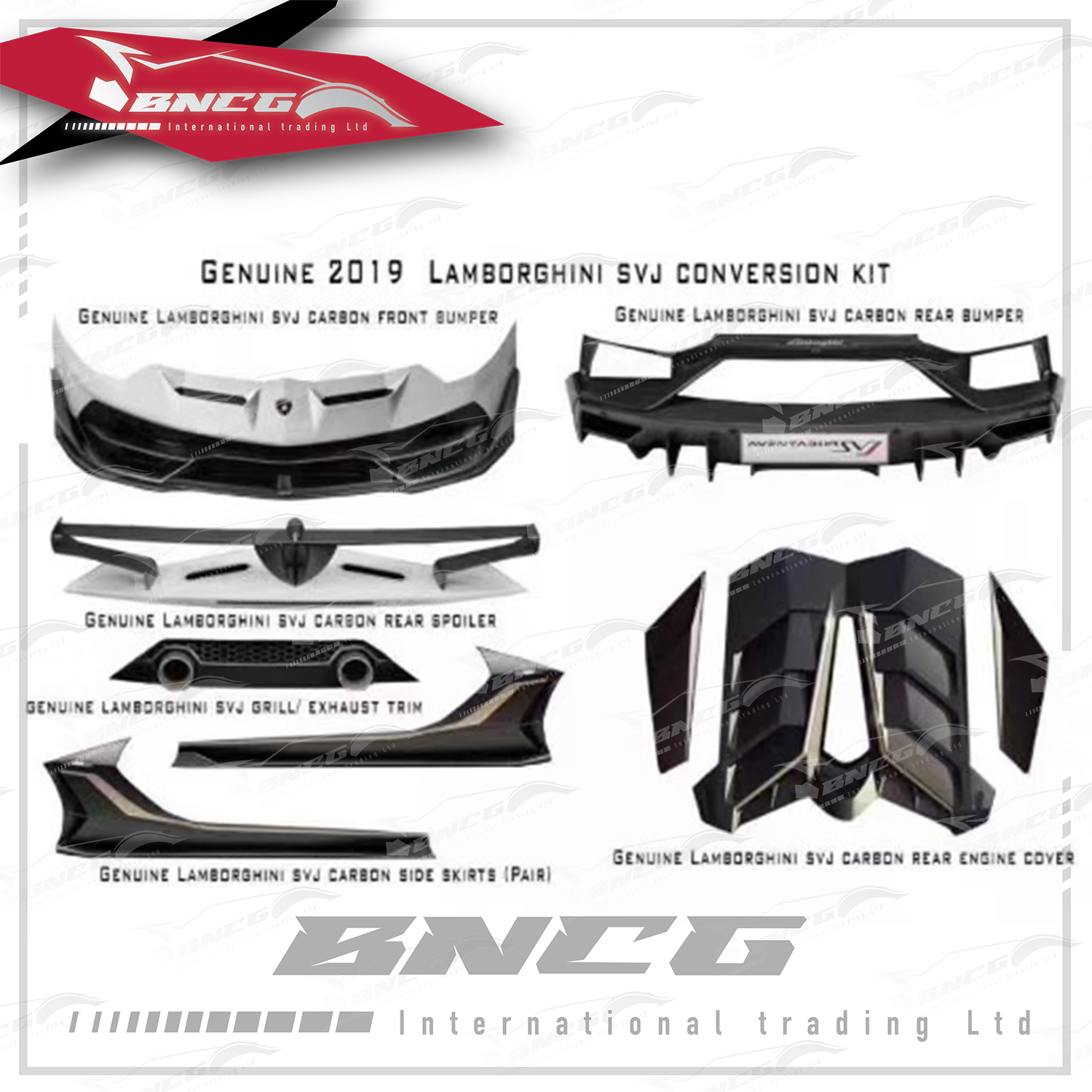 藍寶堅尼 Lamborghini LP700 LP720 LP750 乾碳纖維 SVJ款 前後保桿 側裙 引擎蓋 尾翼 電子閥門排氣