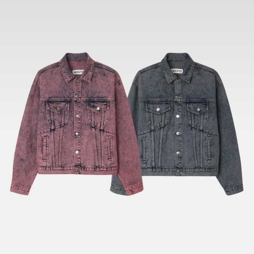 洗水牛仔褸 MENTO-003JK