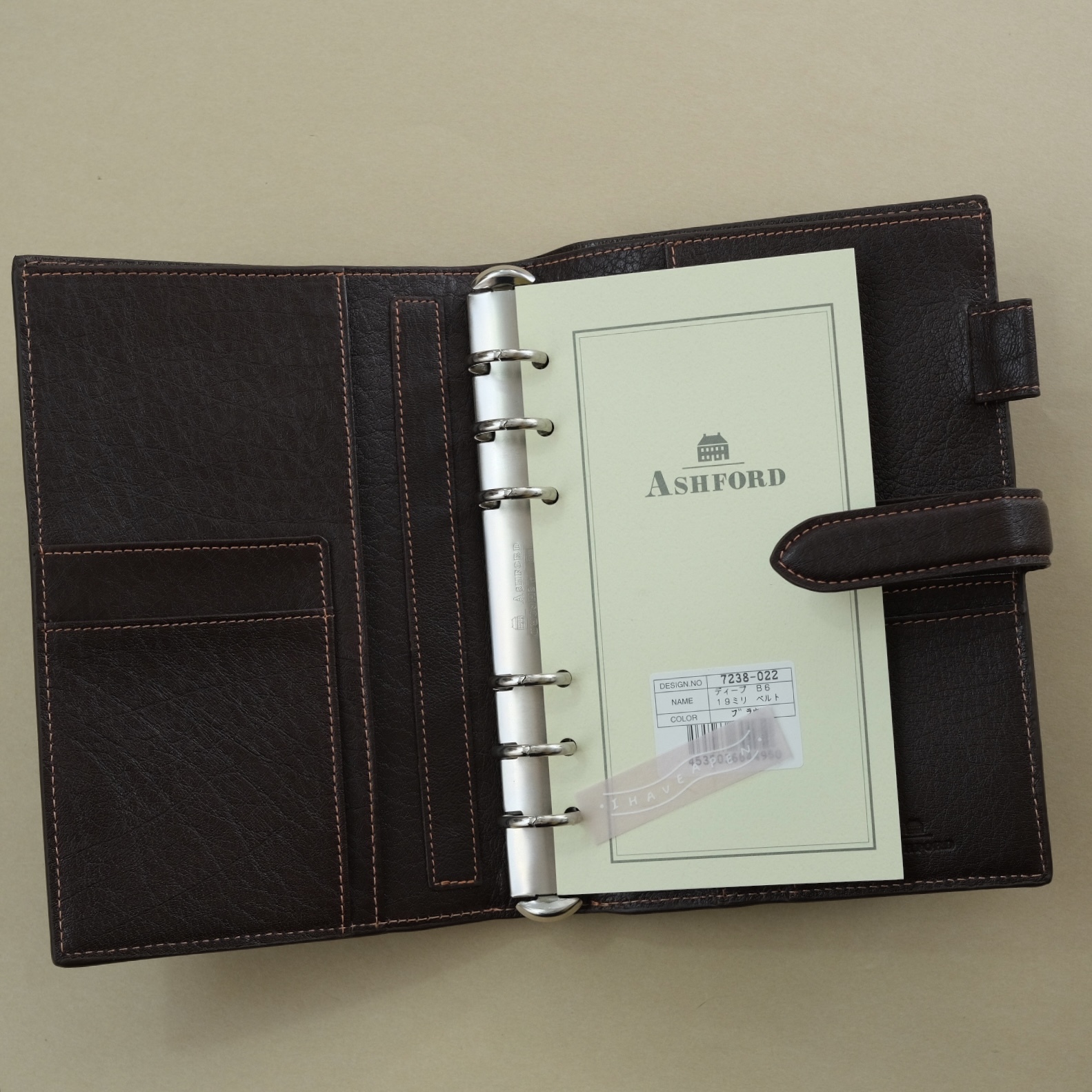 BIBLE 本體 聖書 DEEP 牛皮 咖啡色｜ASHFORD 日本