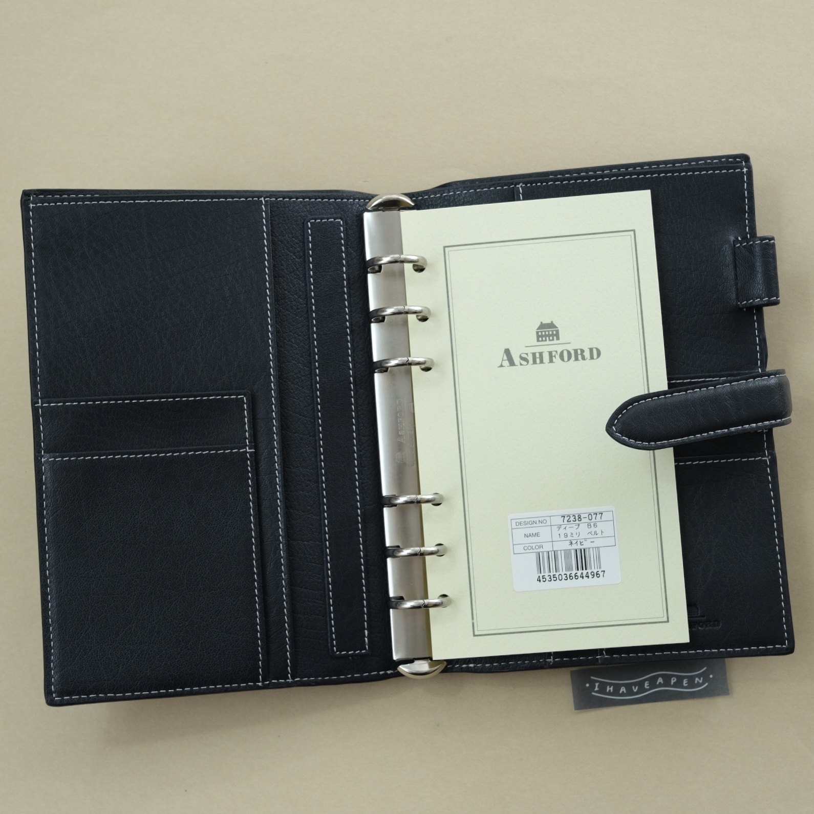 BIBLE 本體 聖書 DEEP 牛皮 深藍色｜ASHFORD 日本