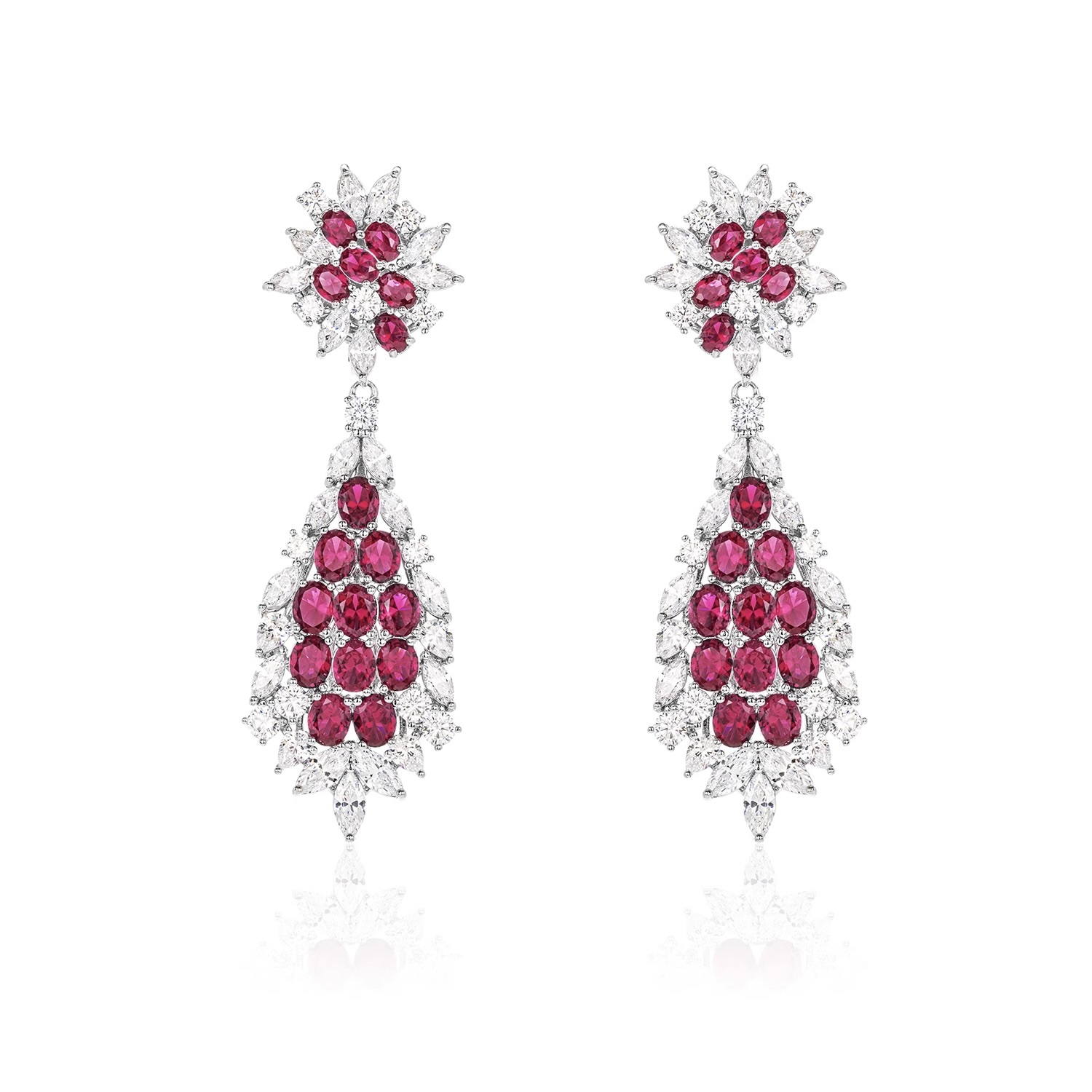 相思紅豆耳環  925銀耳環