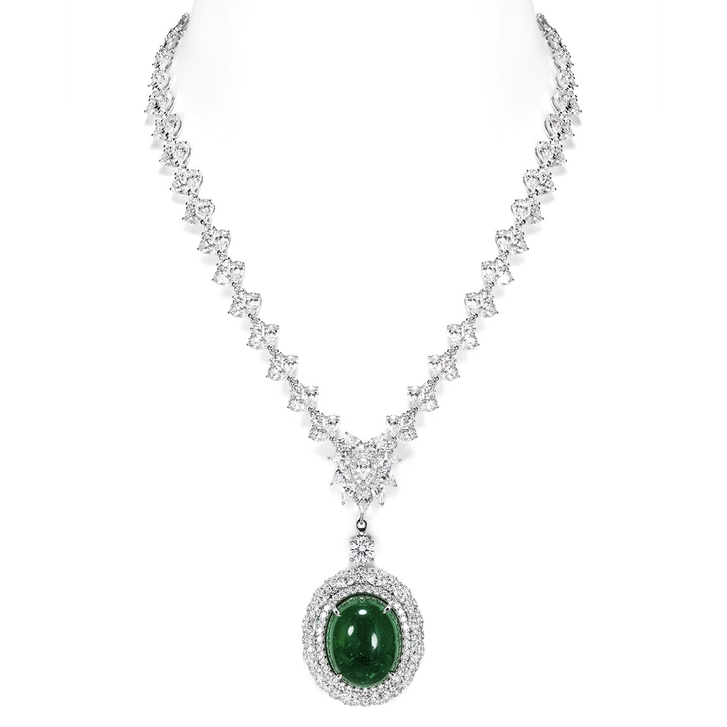 一碧萬頃綠鋯石吊墜  925銀吊墜