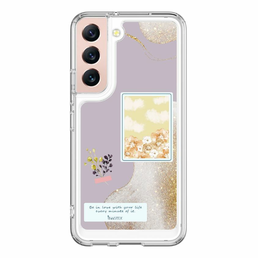 Samsung  S22+ 手機防摔殼清新花語