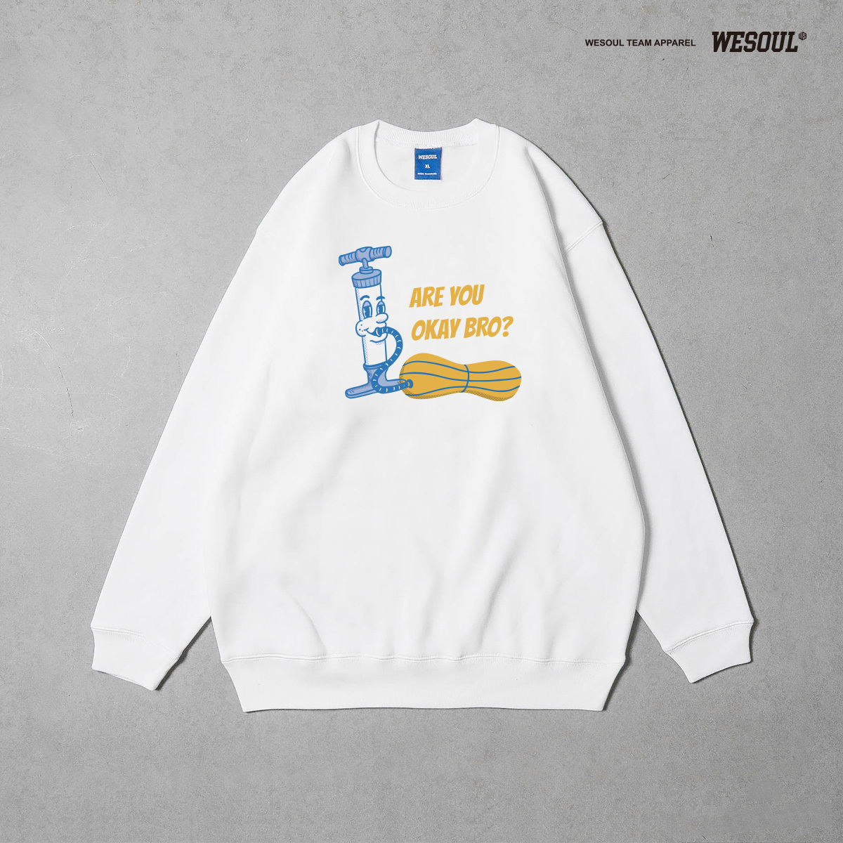 [WESOUL] 充氣款大學T / 共二色