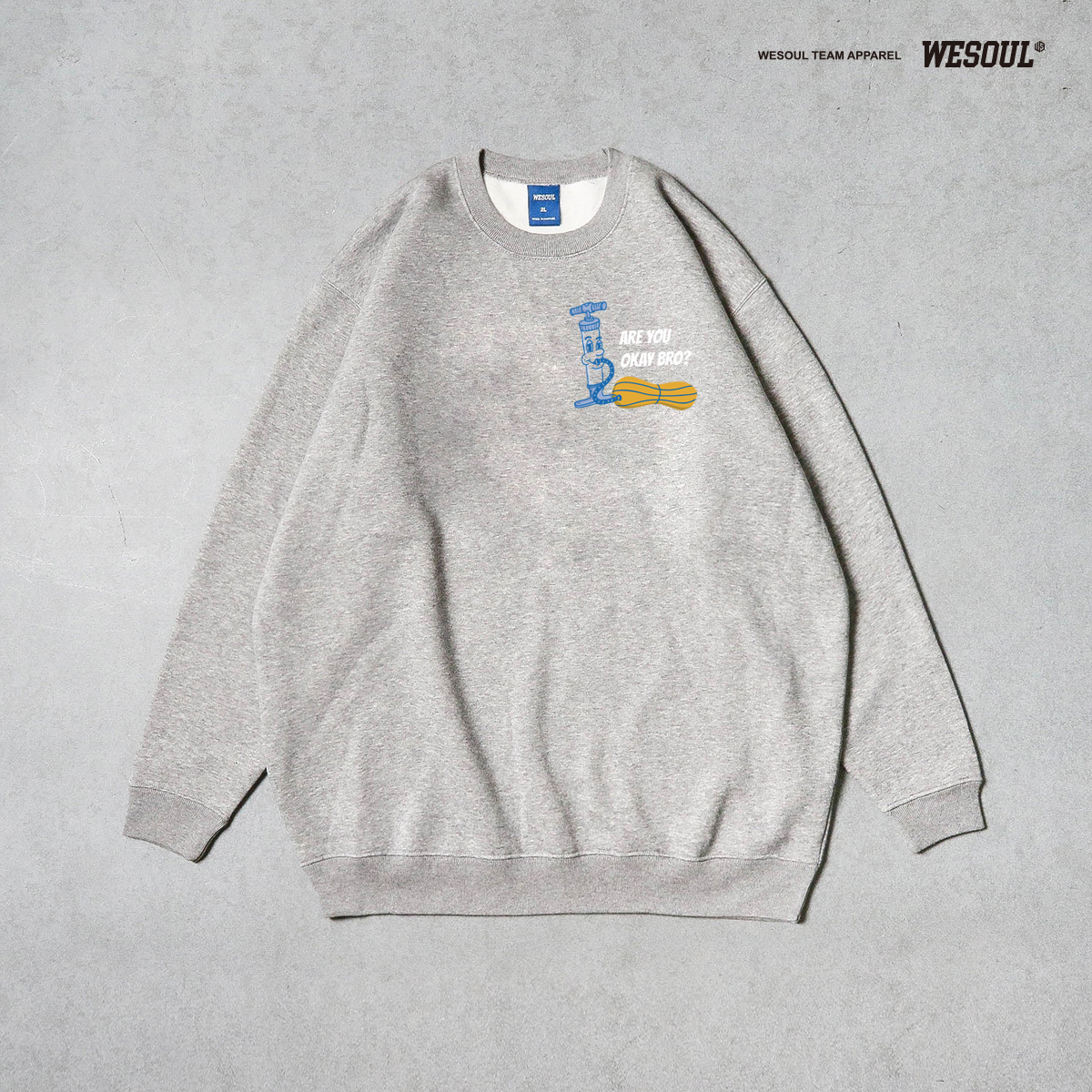 [WESOUL] 充氣款大學T / 共二色