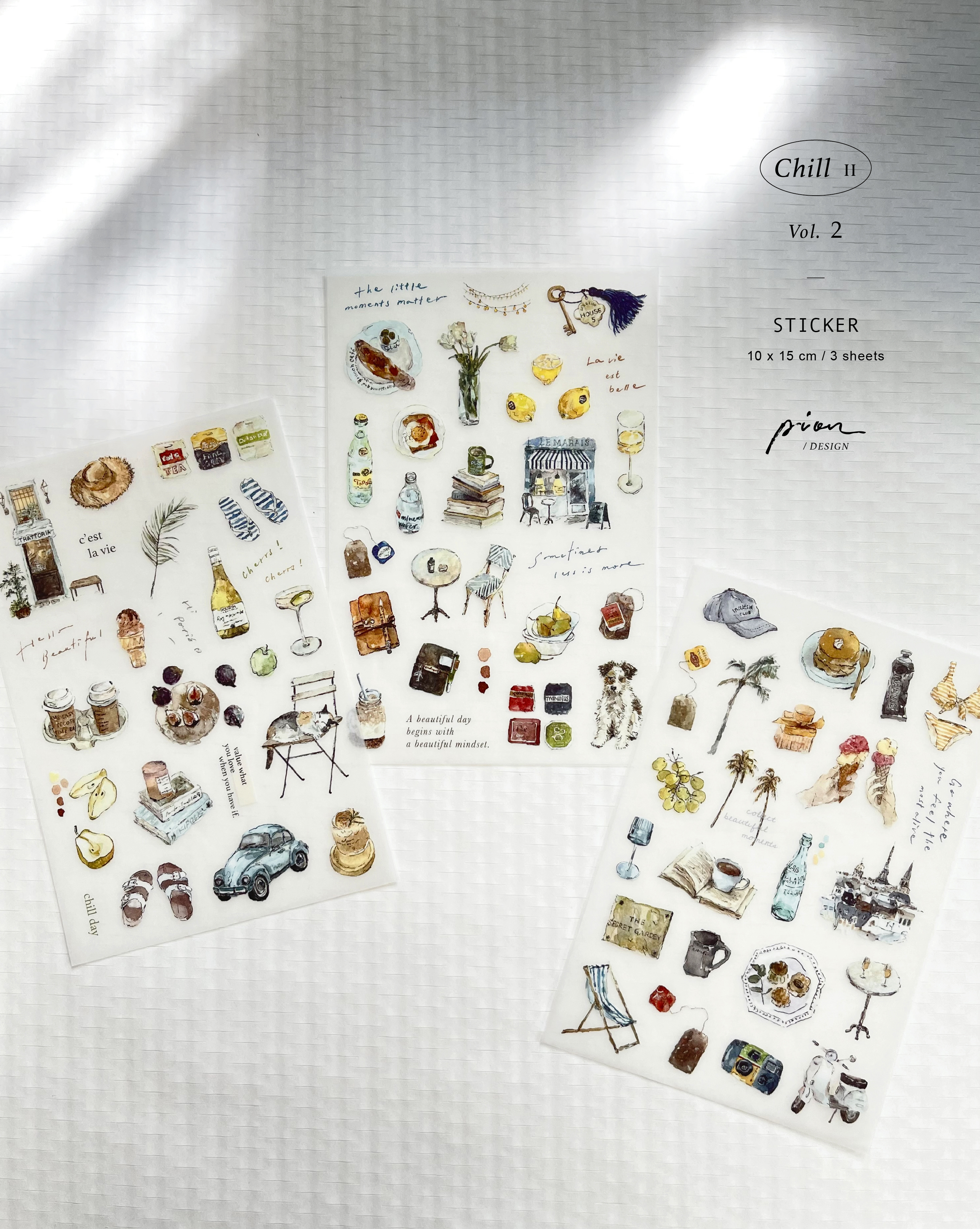 Pion．Chill_vol.2 轉印貼紙