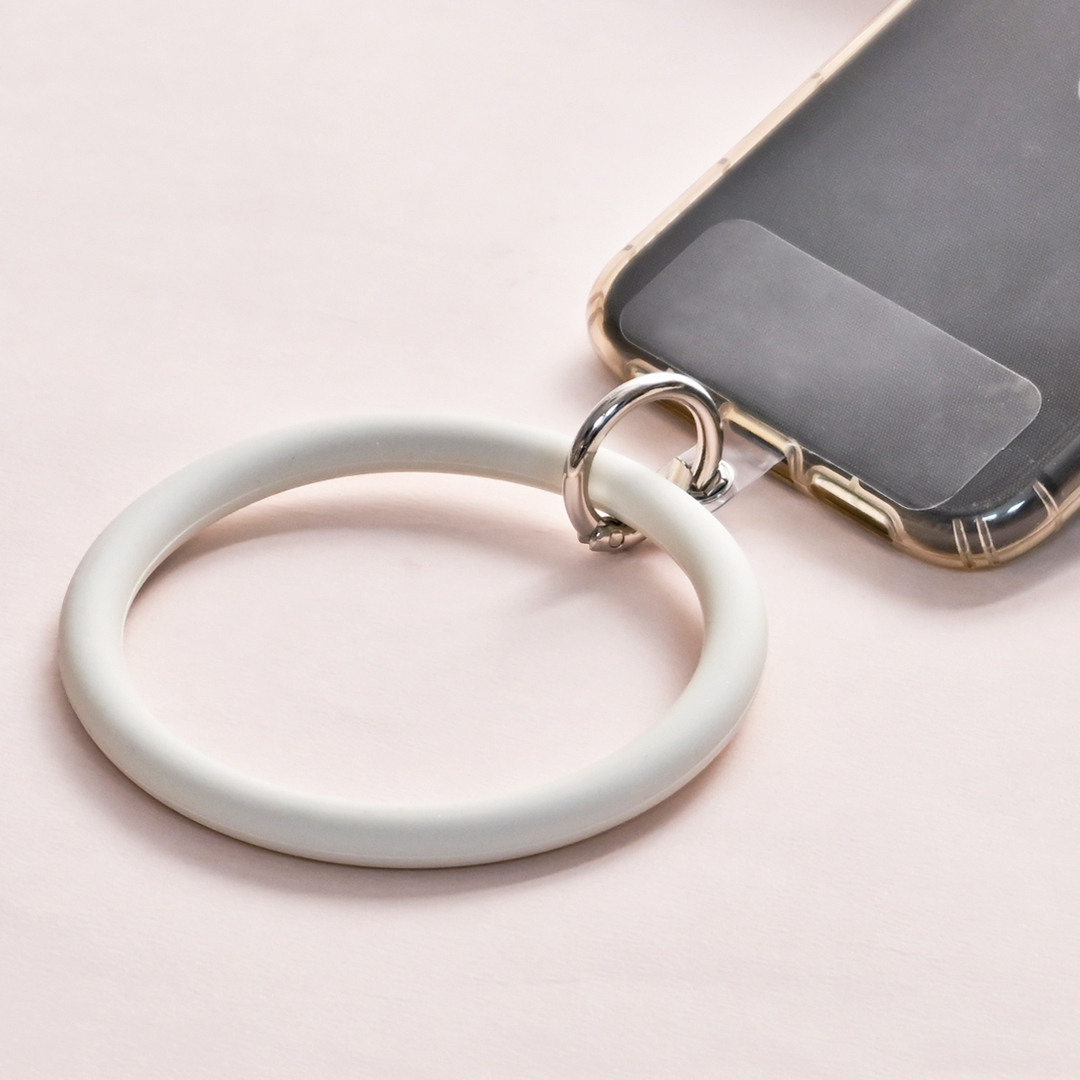 手機掛環/白